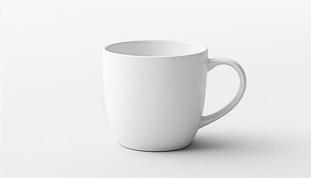 Foto modell einer weißen tasse