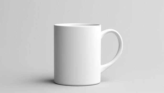 Modell einer weißen Tasse