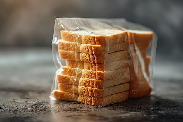 Modell für einen weißen Brotbeutel