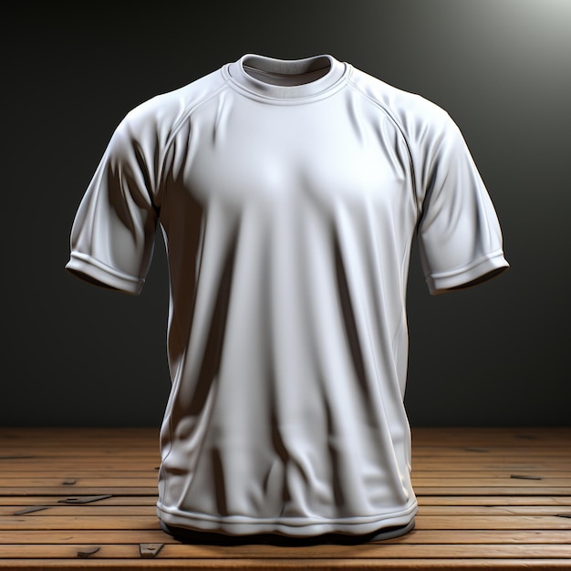 Modelo en 3D de una camiseta para hombres