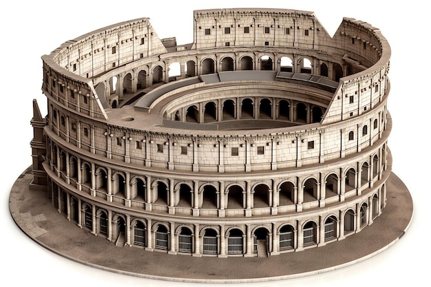 Un modelo 3D del Coliseo de Roma