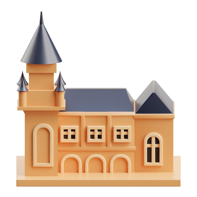 Modelo en 3D del edificio del Palacio de la Paz holandés