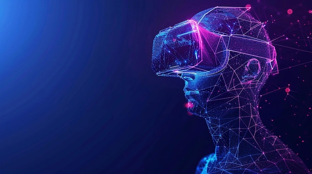 un modelo 3D de gafas de realidad virtual