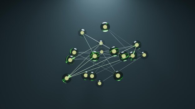 Modelo 3D Moléculas y átomos Enlaces químicos Nanoestructura para la ciencia ADN Medicina y biotecnología