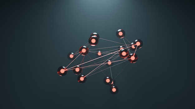 Modelo 3D Moléculas y átomos Enlaces químicos Nanoestructura para la ciencia ADN Medicina y biotecnología