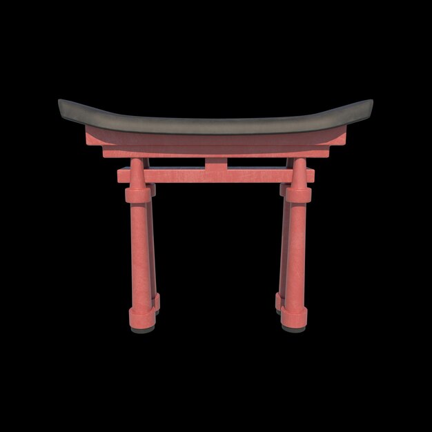 Modelo 3D de la Puerta de Torii