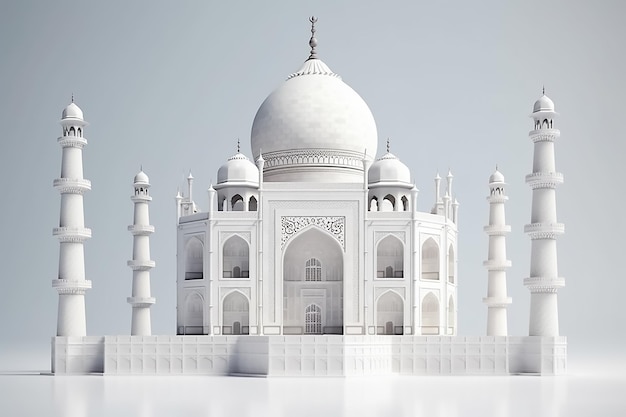 Un modelo 3d del taj mahal