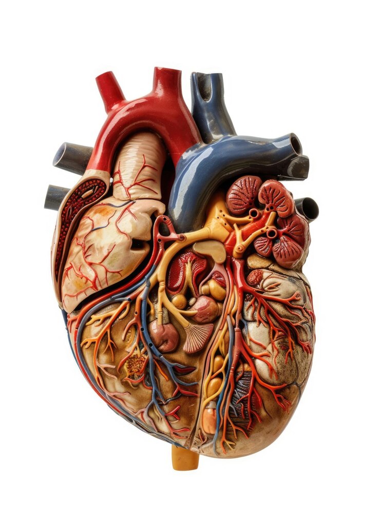 Foto modelo de anatomía del corazón humano