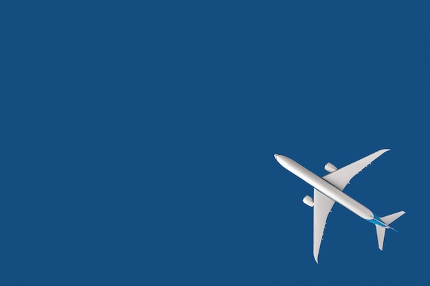 Modelo de avión, avión, avión en azul