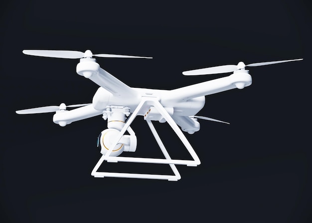 modelo de avión no tripulado 3D