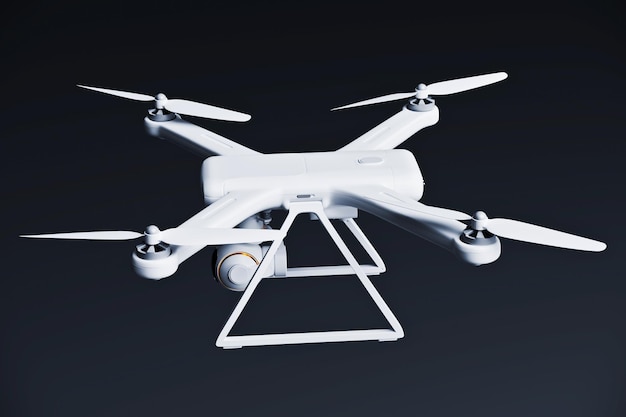 modelo de avión no tripulado 3D