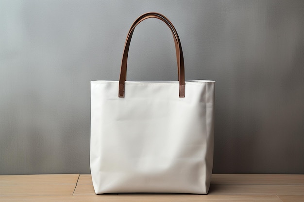 Modelo de bolsa en blanco