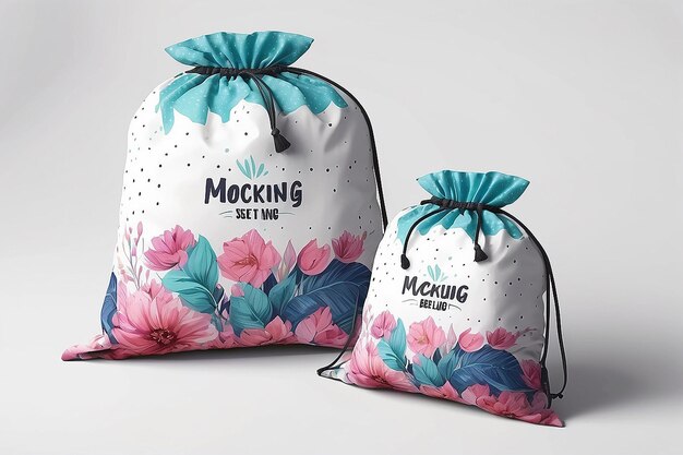 Foto modelo de bolsa de ropa de cama personalizable para su diseño