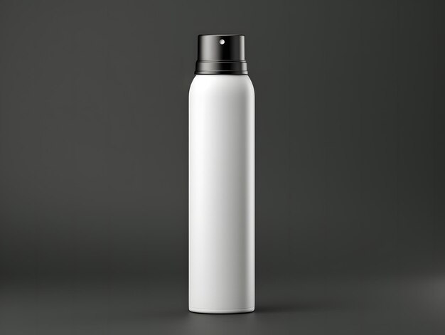 Foto modelo de botella de desodorante en blanco en 3d