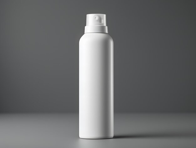 Foto modelo de botella de desodorante en blanco en 3d