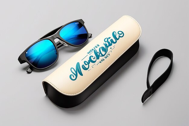 Foto modelo de caja de gafas de sol personalizable para su diseño