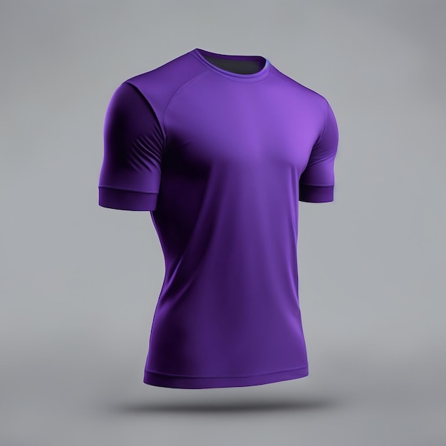 Foto modelo de camisa limpia púrpura