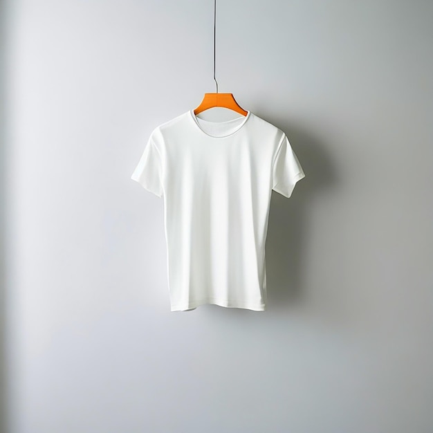 modelo de camiseta blanca con fondo blanco