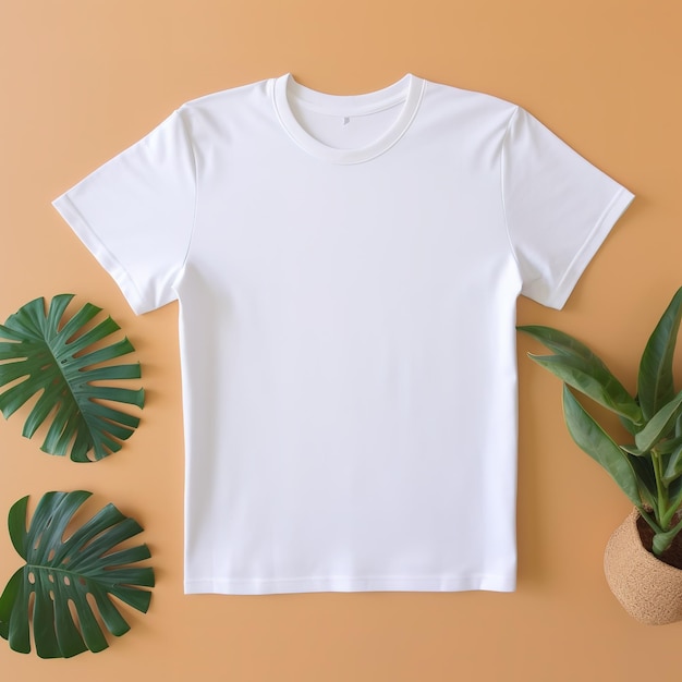 Modelo de camiseta blanca