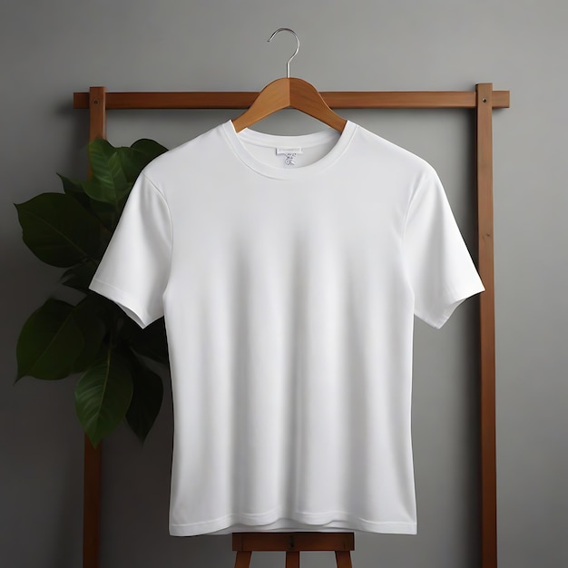 Modelo de camiseta en blanco