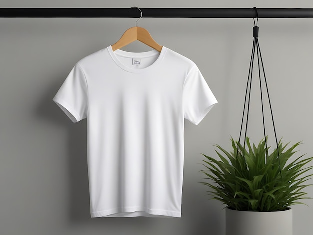 Modelo de camiseta en blanco