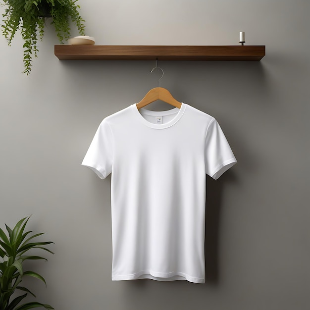 Modelo de camiseta en blanco