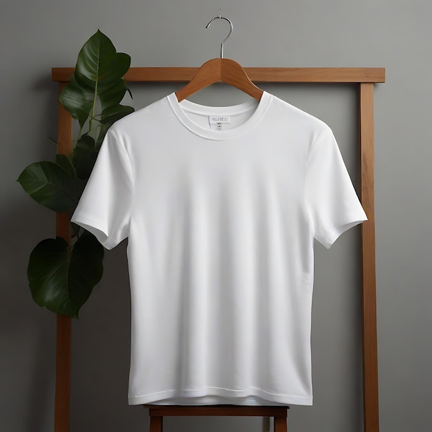 Modelo de camiseta en blanco