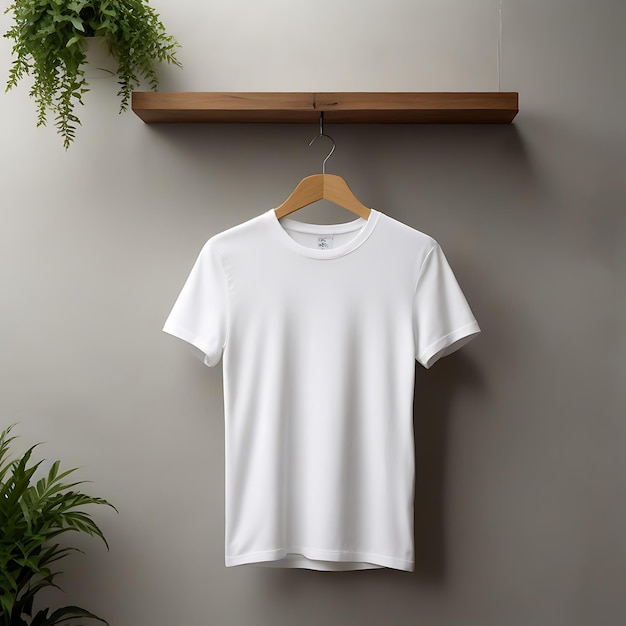 Modelo de camiseta en blanco