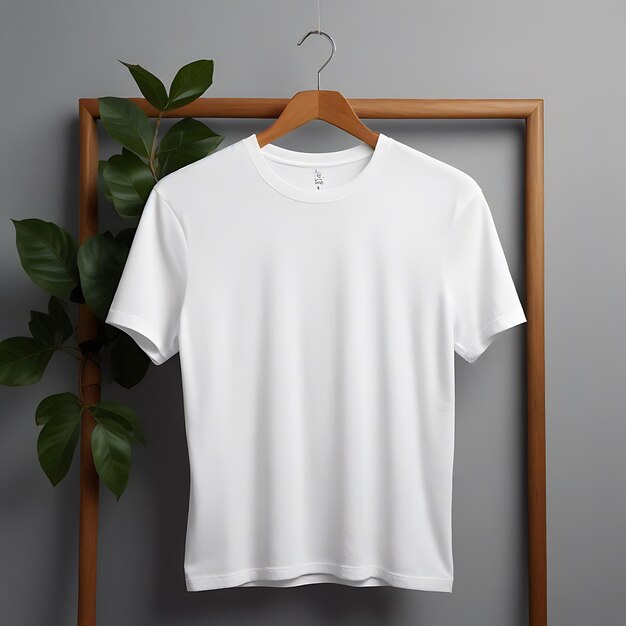 Modelo de camiseta en blanco