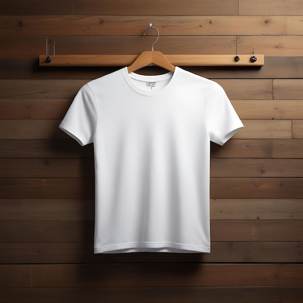 Foto modelo de camiseta en blanco