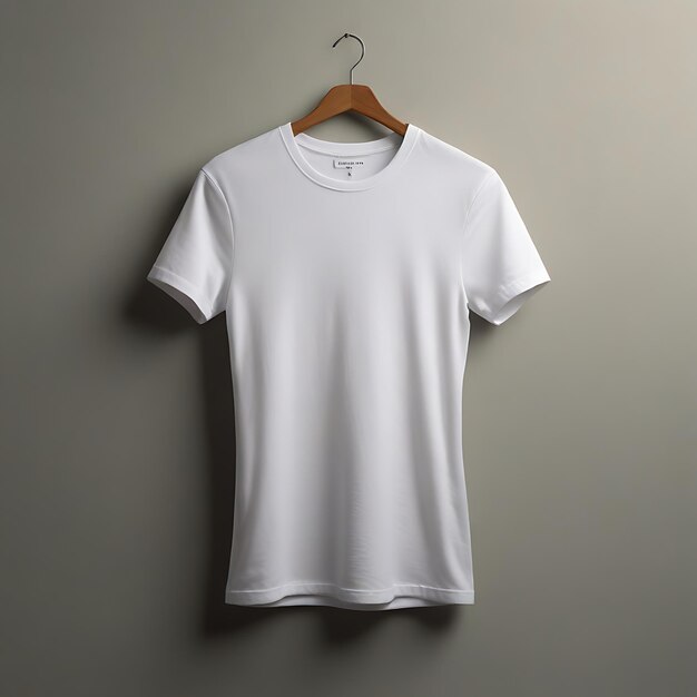 Modelo de camiseta en blanco