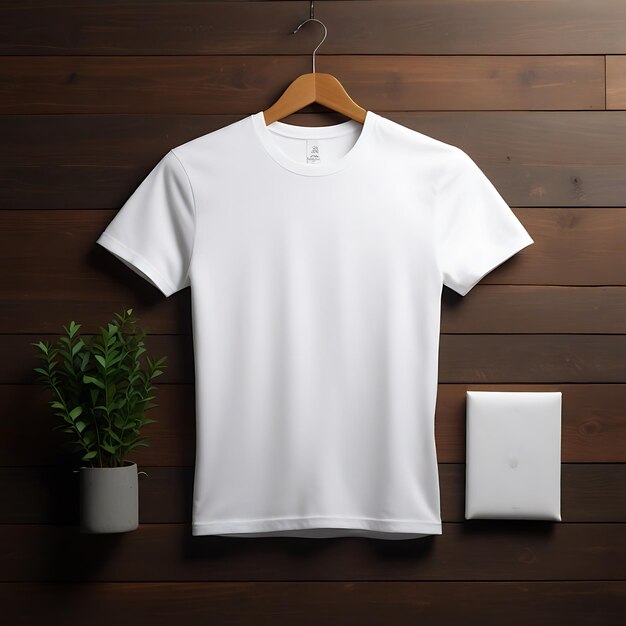 Modelo de camiseta en blanco