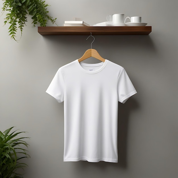 Modelo de camiseta en blanco