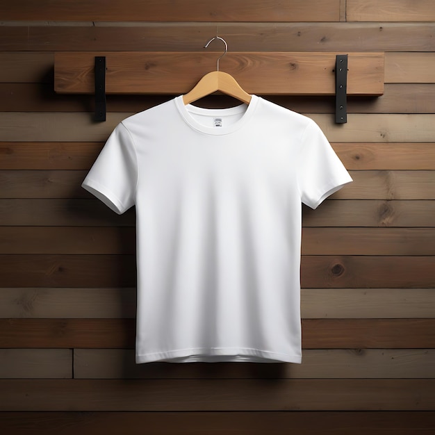 Modelo de camiseta en blanco