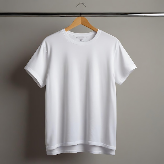 Foto modelo de camiseta en blanco