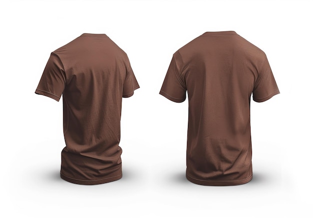 modelo de camiseta marrón IA generativa