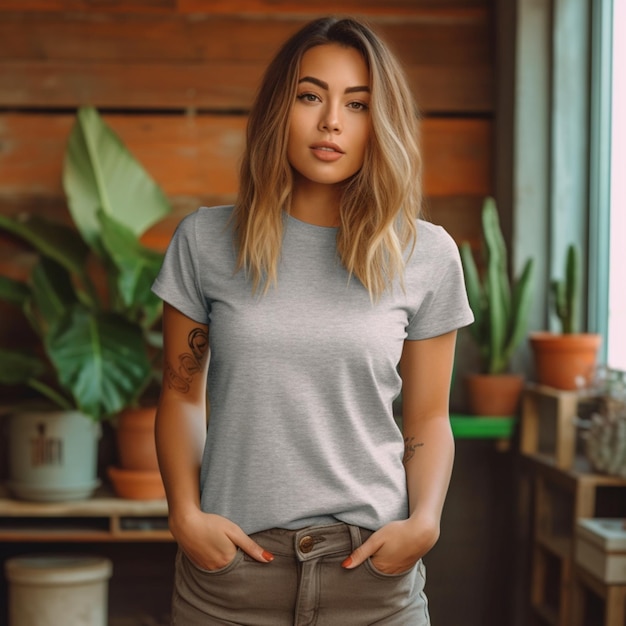 modelo de camiseta de mujer