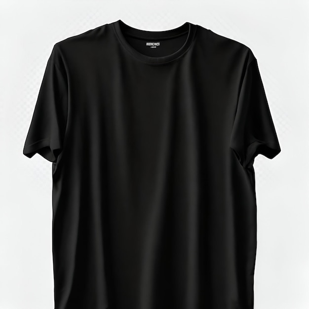 Modelo de camiseta negra para hombres de estilo clásico