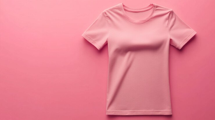 Modelo de camiseta rosa para mujeres