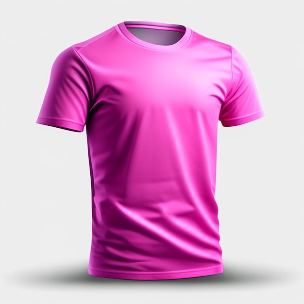 Foto modelo de camisetas de color rosa para mujeres o niñas
