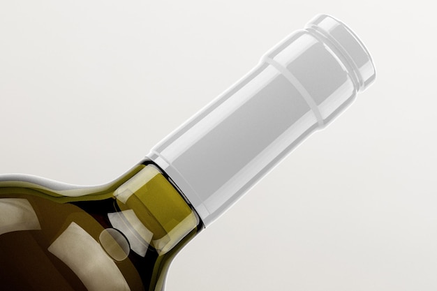 Modelo de cápsula de botella de vino en png