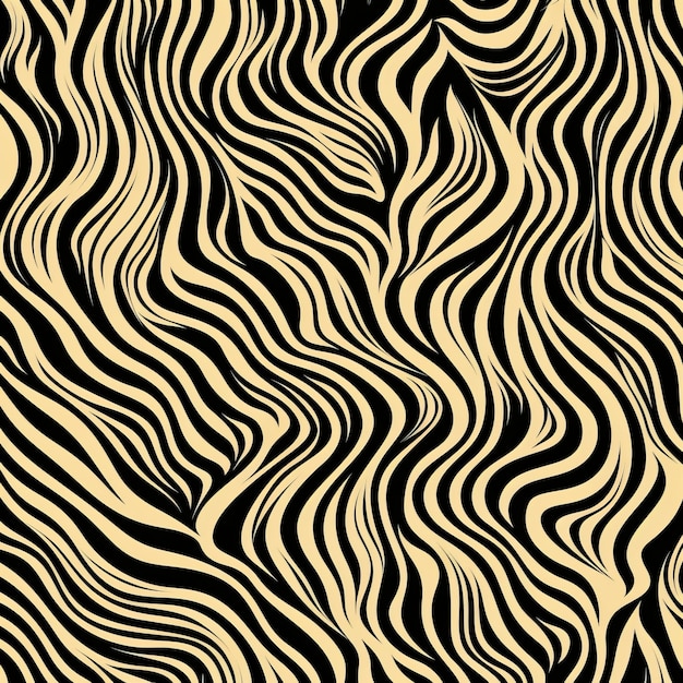 Modelo contemporáneo elegante sin costuras de color beige y negro inspirado en la cebra
