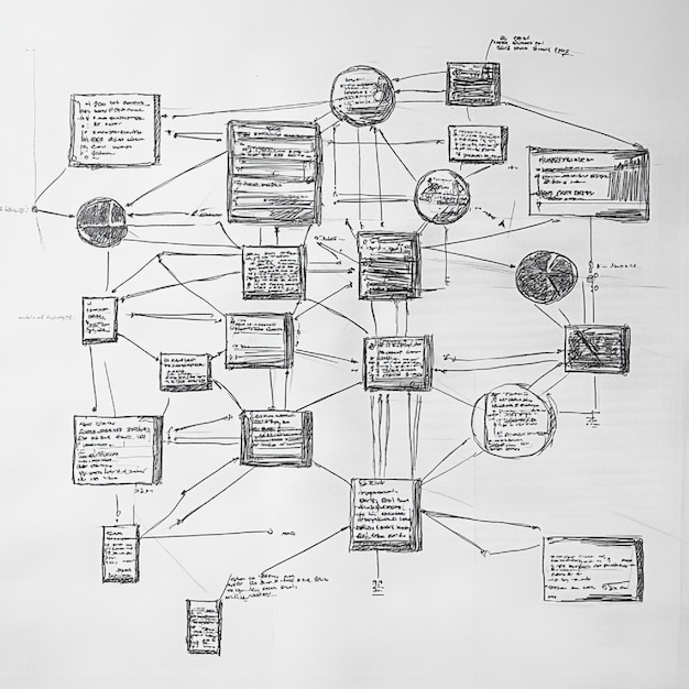 Modelo de contenido que muestra los tipos de contenido y las relaciones