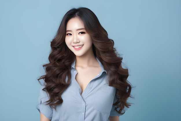 Modelo coreano de beleza e cuidados com a pele