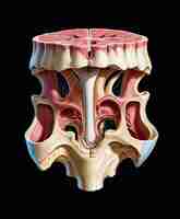 Foto un modelo de cráneo humano con la boca abierta