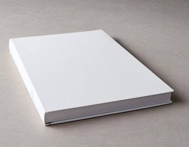 Modelo de cuaderno de tapa dura blanco