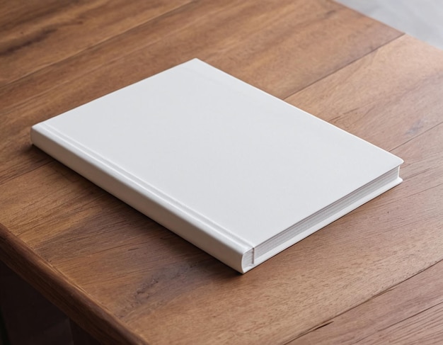 Modelo de cuaderno de tapa dura blanco