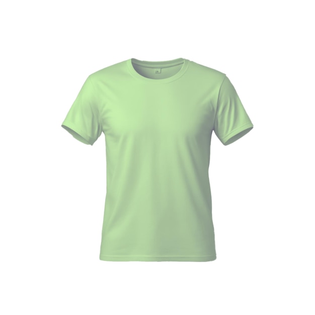 Modelo de alta resolução de camiseta simples em fundo branco