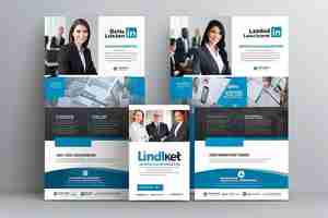 Foto modelo de banner web profissional do linkedin