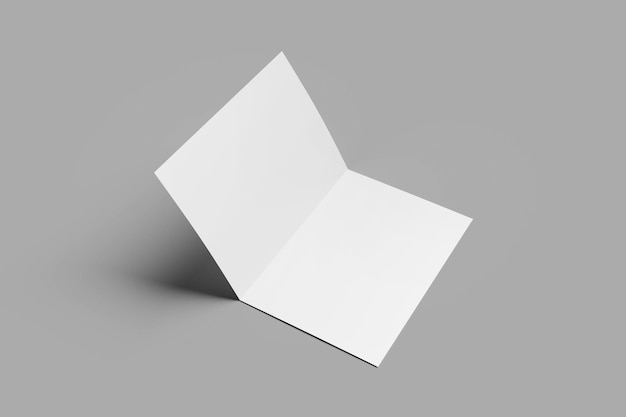 Modelo de brochura bifold em branco